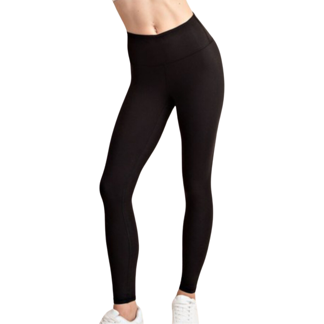 Black Butter Soft Basic Full Length Leggings