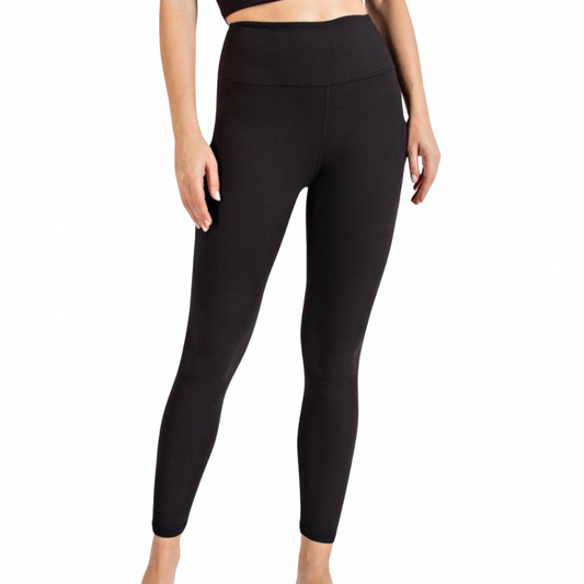 Black Butter Soft Basic Full Length Leggings