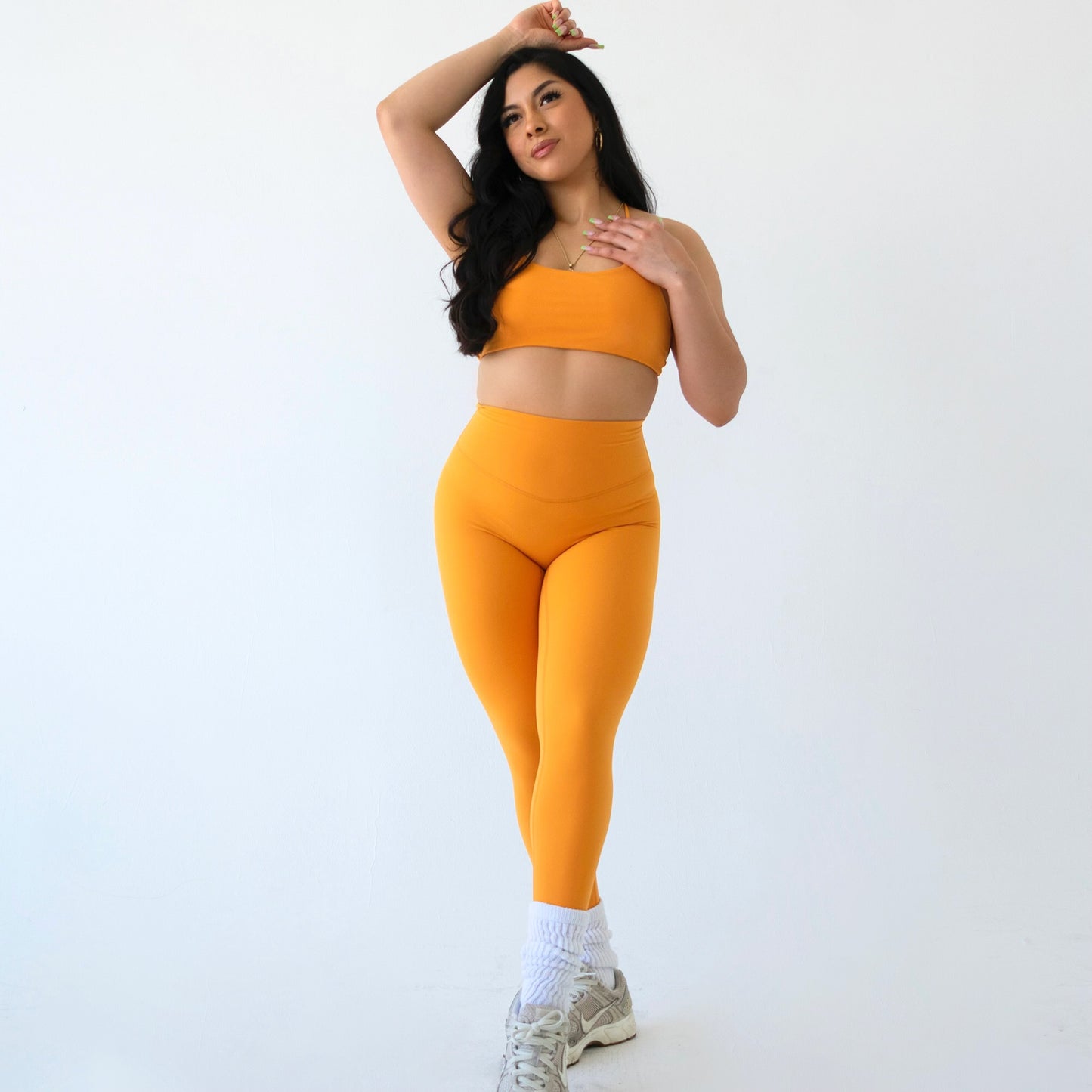 Orange Seamless Soft Leggings