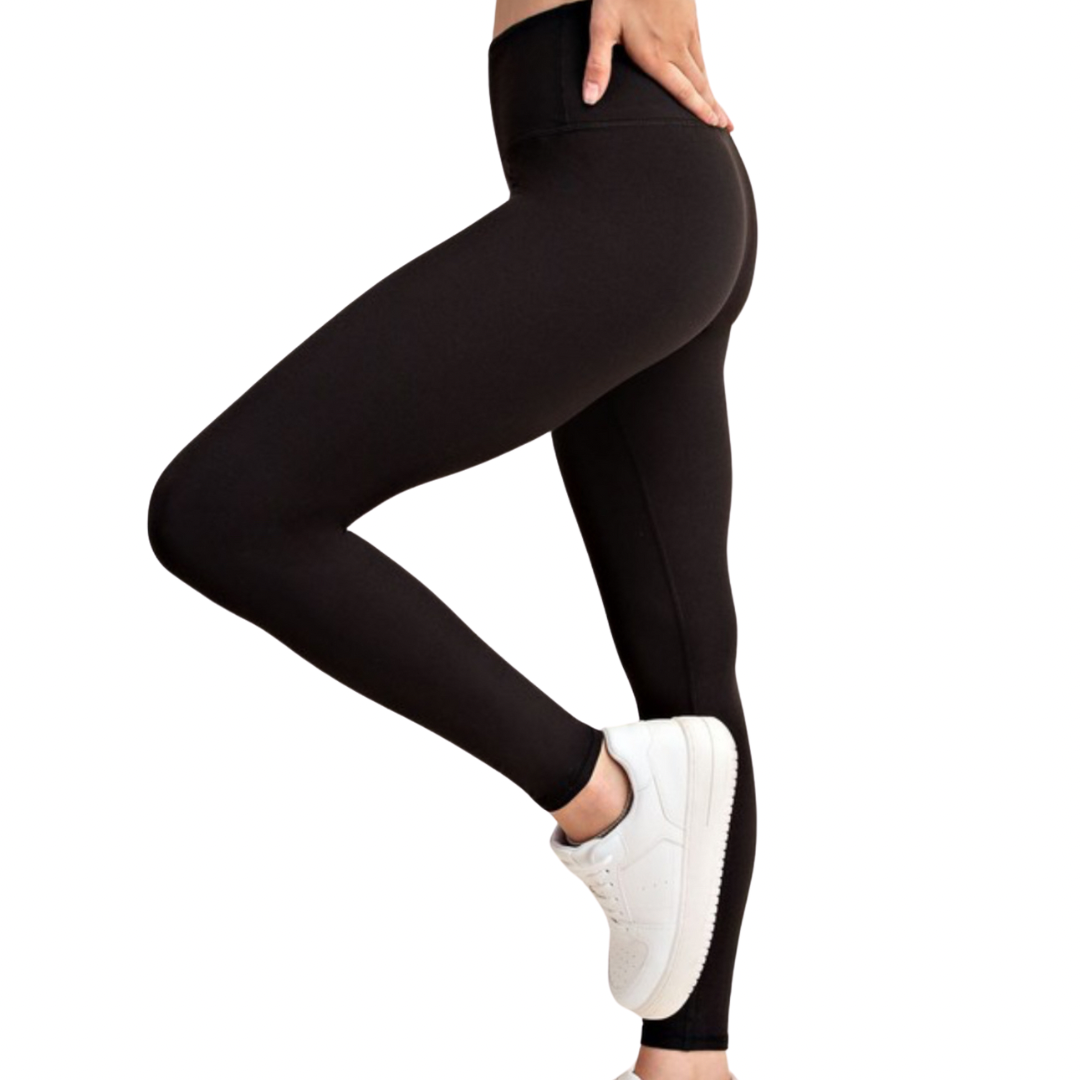 Black Butter Soft Basic Full Length Leggings